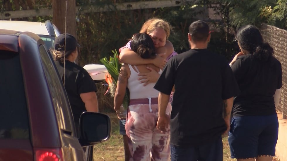 Loved ones gathered at the scene where Jonah Slawson, 28, was killed.