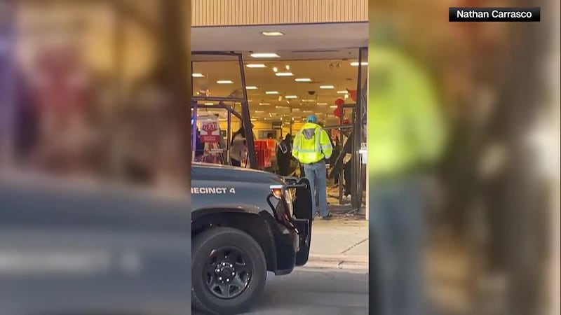 A man suspected of drunk driving led police on a 19-mile chase before crashing into a mall in...