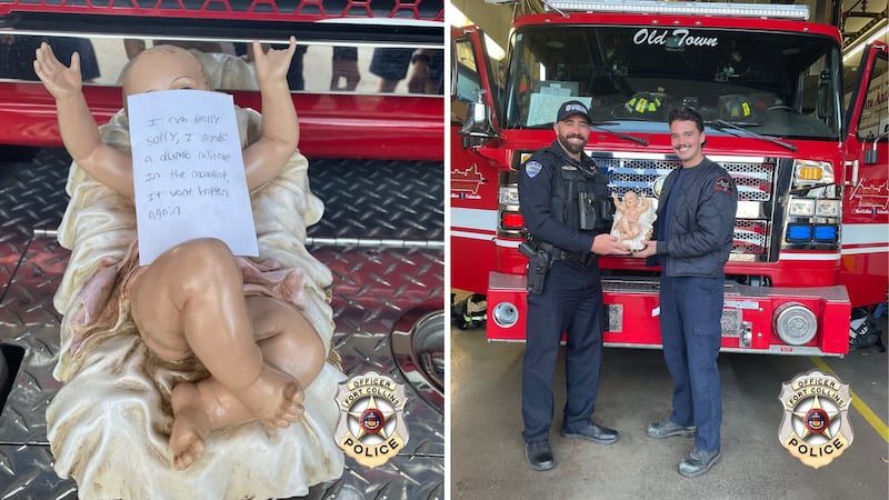 A Baby Jesus stolen from Fort Collins was anonymously returned.