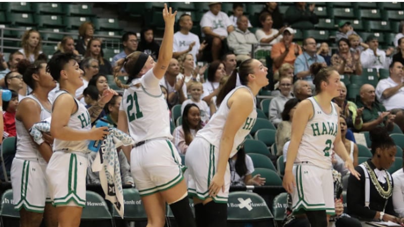 The University of Hawaii women's basketball team claimed five all-conference honors.