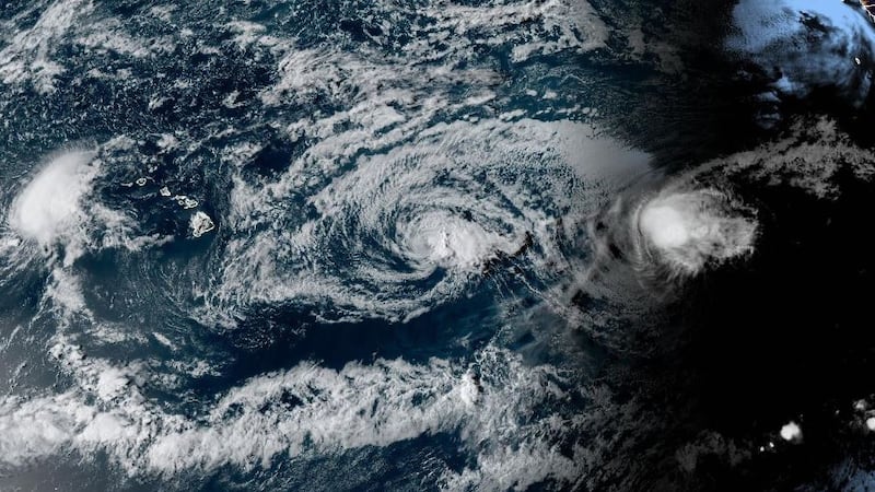 Tropical Storms Gilma and Hector