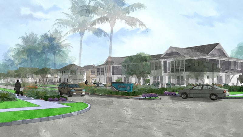 Rendering of what the new homes could look like