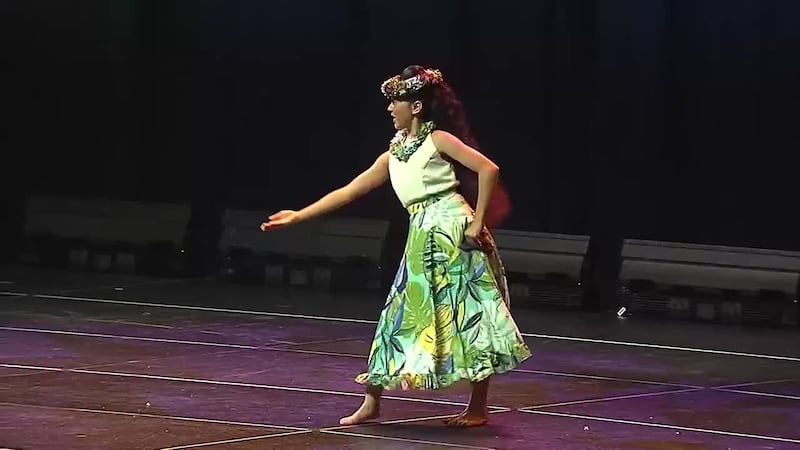 Miss Keiki Hula: Stella Grace Maeda / Na Kumu Hula Hokulani Chong and Kawehionapua Romias /...