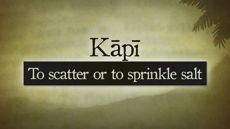 Hawaiian Word of the Day: Kapi