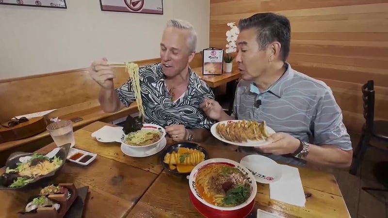 Guy Hagi and musician Bobby Moderow Jr. check out a Ramen spot that hits the spot, especially...