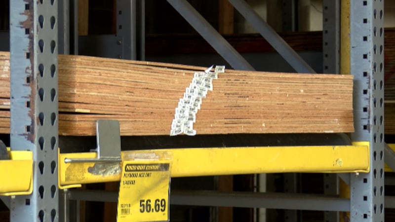 Plywood at City Mill in Honolulu.