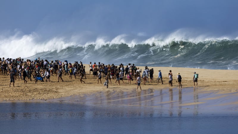 City lifeguard Luke Shepardson beat out reigning champ John John Florence to win The Eddie...