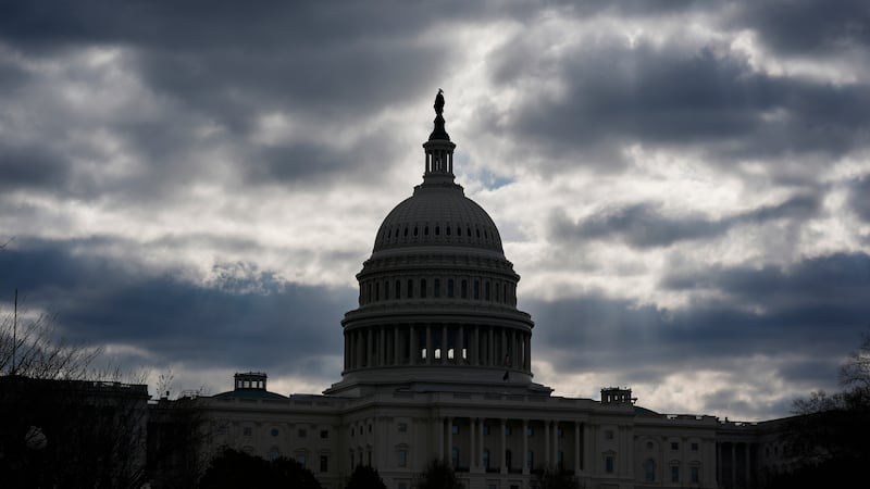 FILE - The Capitol in Washington, is framed by early morning clouds, March 19, 2024. Congress...